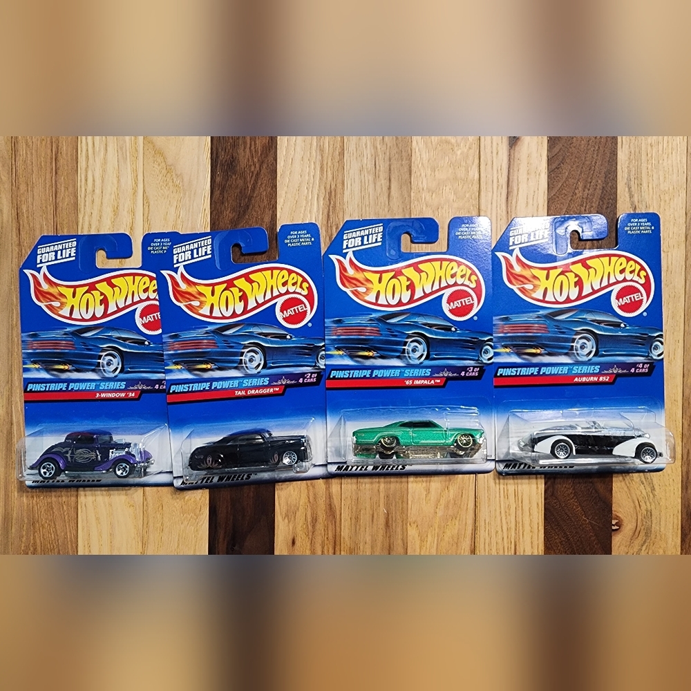 Hot Wheels Pinstripe Power Series Full Set #1, #2, #3, #4